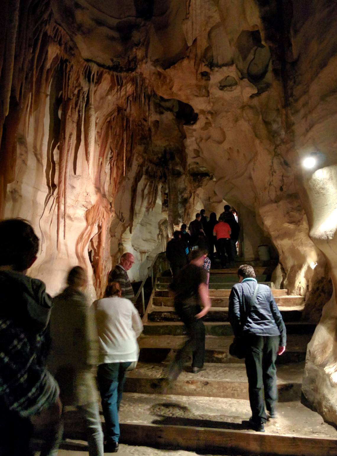 People inside a cave