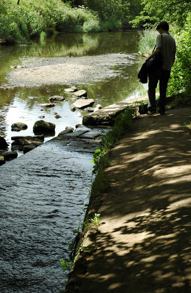 Path by a stream
